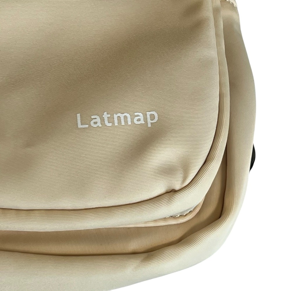 Latmap Sling Bag Men Women Crossbody Backpack Adjustable Strap Cream Color - Picture 6 of 10